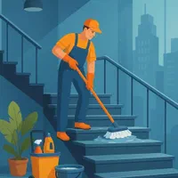 نظافت راه پله های ساختمان و..شما در سریع ترین زمان