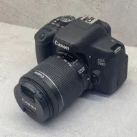 دوربین کنون 750D به همراه لنز 18-55 مشابه نو