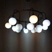 لوستر مولکولی حبابی عصایی|لوستر و چراغ آویز|پردیس, شهرک صنعتی کمرد|دیوار