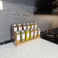 مکارتی شیشه ادویه استند|ظروف نگهدارنده، پلاستیکی، یک‌بارمصرف|قم, چهار مردان|دیوار