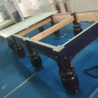 میز بیلیارد اسنوکر پایه بوفالو سنگ 5تیکه‌ پارچه سم