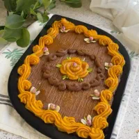 قبول سفارش حلواخرما مجلسی و تزئینات حنابندان