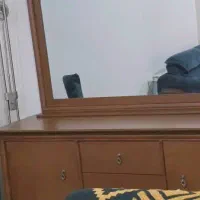 ست آینه کنسول با میز تی وی تمام چوب|بوفه، ویترین، کنسول|تهران, شارق|دیوار