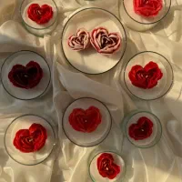 شمع های جار شیشه ای قلبی ولنتاین|صنایع دستی و سایر لوازم تزئینی|تهران, پاسداران|دیوار