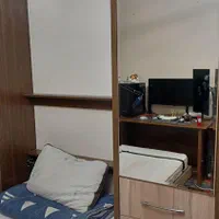 تخت کمجا به همراه شلف و کمد اینه دار|تخت و سرویس خواب|تهران, دروازه شمیران|دیوار