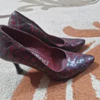کفش مجلسی زنانه چرم پوست ماری