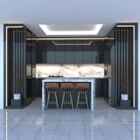 دکوراسیون منزل کابینت کمددیوار ودرب اتاقی.