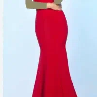 پیراهن قرمز یلدایی زیبا تنخورش شیکه