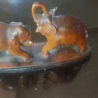 مجسمه چوبی فیل تایلندی|کلکسیون اشیاء عتیقه|تهران, دروس|دیوار