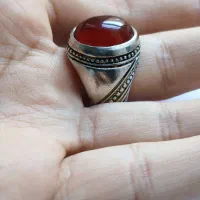 انگشتر عقیق روکش و سنگ