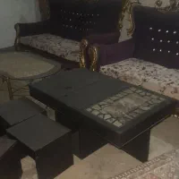 فروش مبلمان ۷نفره سلطنتی باروکش ویه قالی|مبلمان خانگی و میز عسلی|دزفول, |دیوار