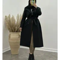 بارونی بلند رنگ مشکی