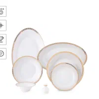 سرویس چینی برند زرین ۱۲ نفره ۱۰۸ پارچه درجه عالی|ظروف سرو و پذیرایی|شیراز, معالیآباد|دیوار