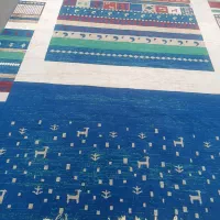 ۱جفت فرش ۶متری ابریشم ماشینی