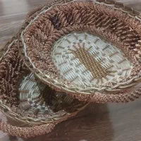 سبد  بافته شده کاردست