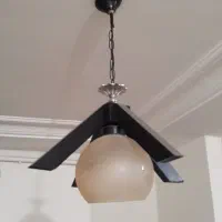 دو عدد لوستر تک شاخه حبابدار