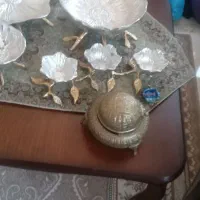 خاویار خوری برنجی قدیمی عطیقه ۳ملیون
