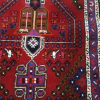 قالی دستباف طرح گیلاس بسیارزیبا زرع نیم