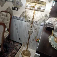 آباژور ایستاده طلایی|چراغ خواب و آباژور|بهارستان, |دیوار