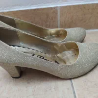 کفش مجلسی طلایی لمه