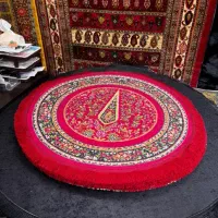فرش گرد قطر ۱ متر قرمز