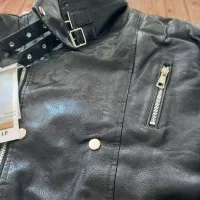 کاپشن چرم ریسینگ حرفه ای برندfashion