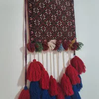 چنته وپشتی دست باف|گلیم، جاجیم، گبه|یزد, |دیوار