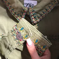 کت کتان زارا گلدوزی شده