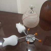 لوستر تک شاخه و دیواری دو شاخه خیلی تمیز و سالم