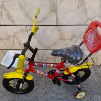 دوچرخه بچه گانه سایز12پشتی دار،کمکی دارنونو