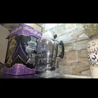 سماور گازی شش لیتری ضخیم و نو با کارتن و قوری