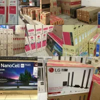 تلویزیون ال ای دی پایه بغل برند الجی سامسونگ هایسن