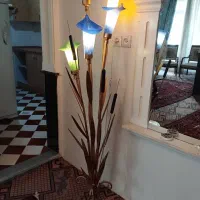 آباژور طرح بامبو با پنج شاخه حباب و 7شاخه بامبو