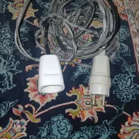 سیم سیار بادوشاخه صنعتی وپریز روکشدار حراج 500