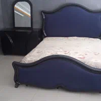 سرویس خواب نئوکلاسیک مشکی سرمه ای