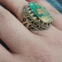 انگشتر فیروزه قدمت دار سنگین