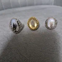 سه انگشتر فاخر شجر و سیترین