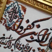 تابلو فرش ماشینی وان یکاد گل برجسته نو|تابلو فرش|مشهد, طلاب|دیوار