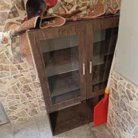 کتابخانه سه طبقه و جا کامپیوتر