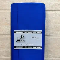 پارچه کجراه آبی کاربنی / ارسال از اصفهان / عمده
