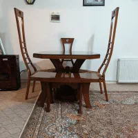 میز ناهار خوری چهار نفره  با چوب
