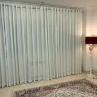 پرده حریر شاین دار کاملا نو