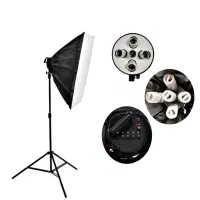 ۲ عدد سافت باکس پنج لامپ|دوربین عکاسی و فیلمبرداری|باقرشهر, |دیوار