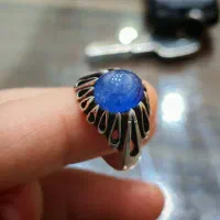 انگشتر یاقوت کبود برمه رکاب استاد کرد تهران