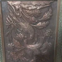 تابلو مسی برجسته هنر دست بینظیر|تابلو، نقاشی، عکس|شاهینشهر, فردوسی|دیوار