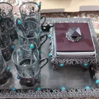 وسایل آشپزخونه.سرویس چای خوری.سرویس چاقو.سینی