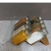 استند شیشه ای ادویه|آب‌چکان و نظم‌دهنده ظروف|تبریز, |دیوار