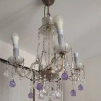 لوستر ۴ شاخه کریستال