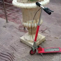 اسکوترخارجی به همراه اسکیت برد