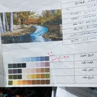 تابلو فرش کامل با وسایل و نقشه چهار باغ|تابلو فرش|تربت جام, والفجر|دیوار